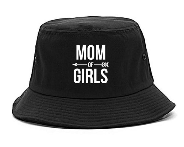 Mom Of Girls Arrow black Bucket Hat
