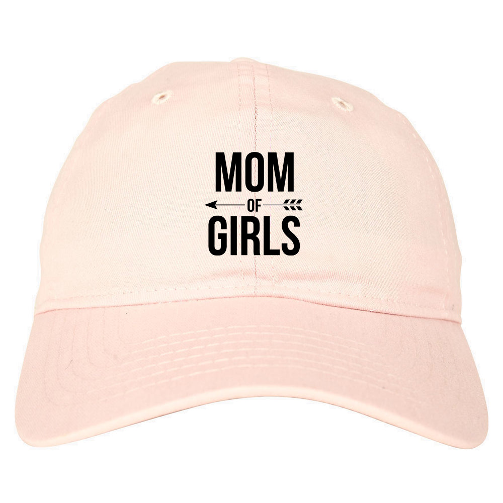Mom Of Girls Arrow pink dad hat