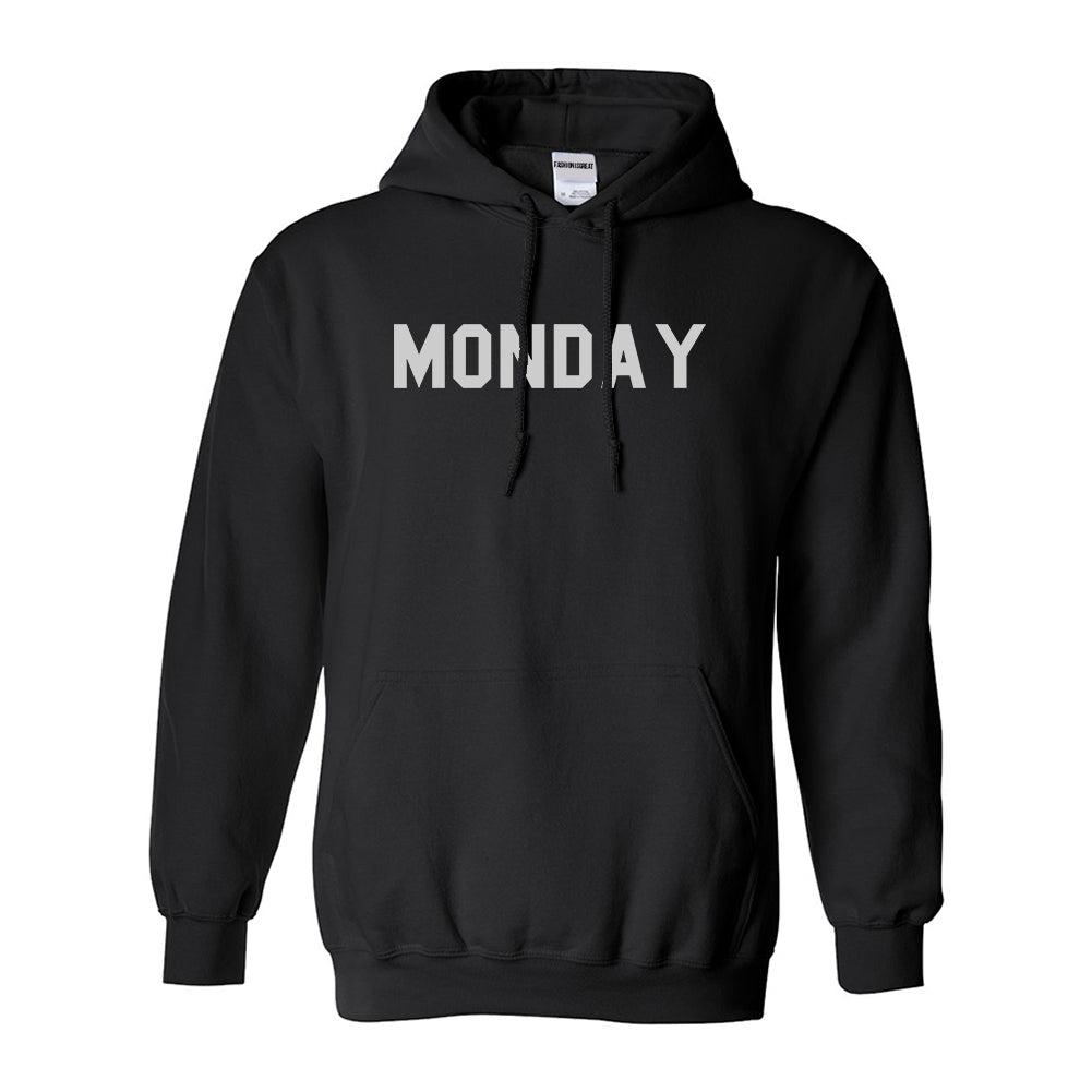 Monday Days Of The Week Black Womens Pullover Hoodie