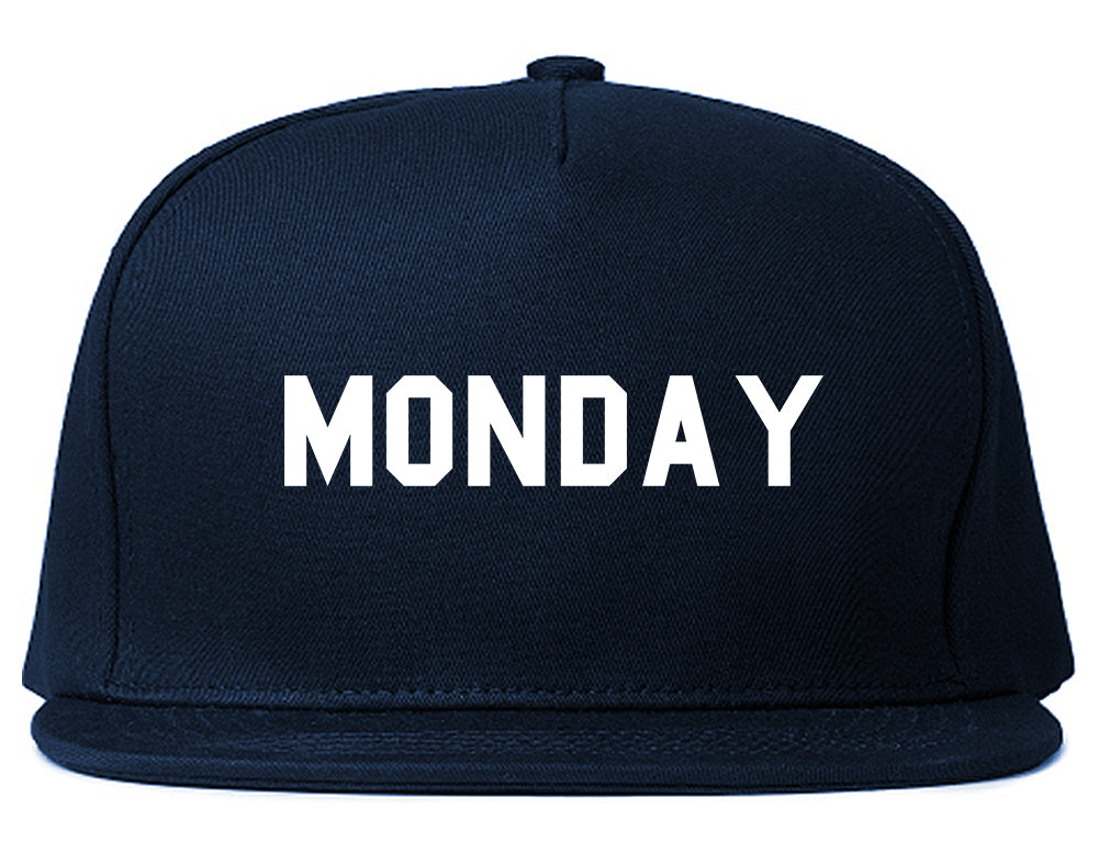 Monday Days Of The Week Blue Snapback Hat