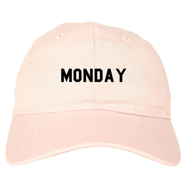 Monday Days Of The Week pink dad hat
