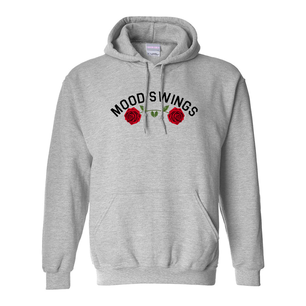 Mood Swings Roses Grey Womens Pullover Hoodie