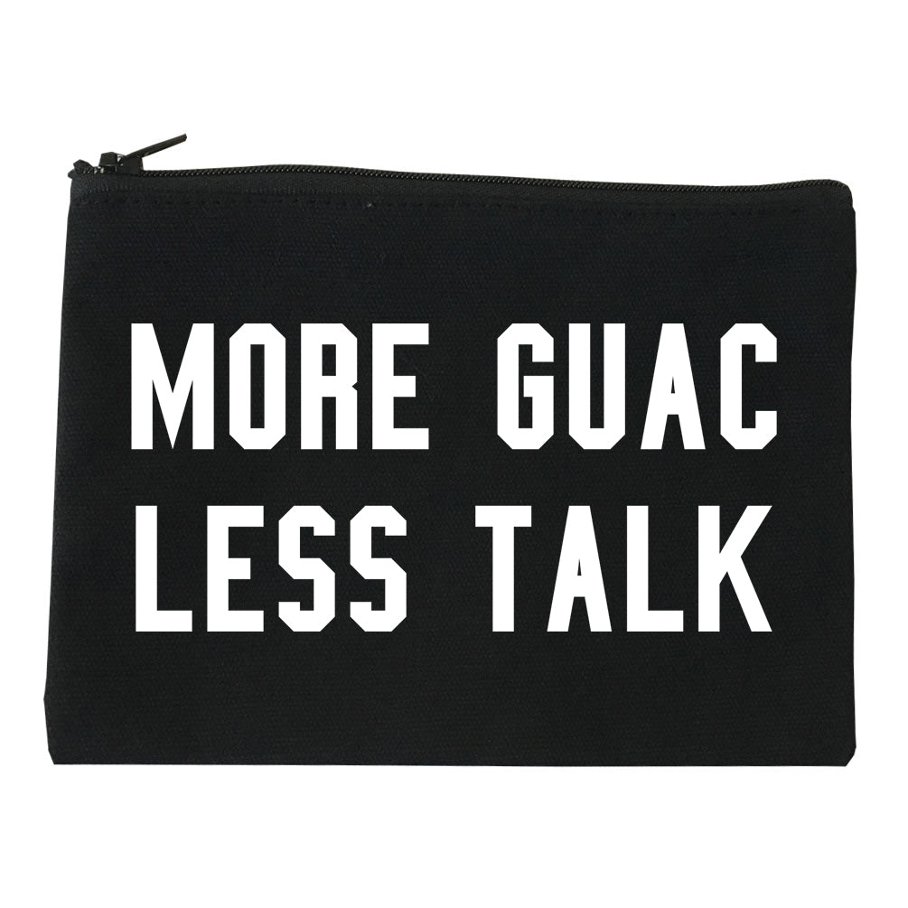 More Guac Less Talk Black Makeup Bag