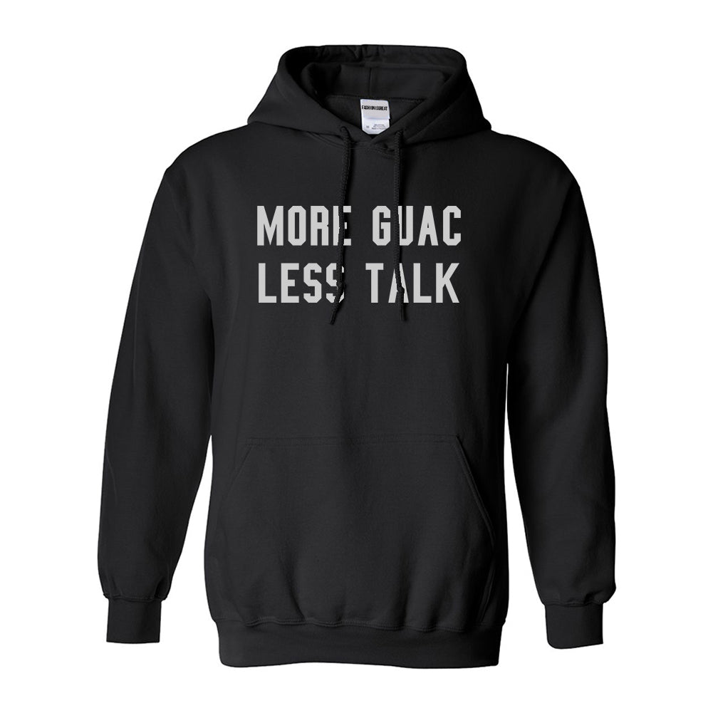 More Guac Less Talk Black Pullover Hoodie
