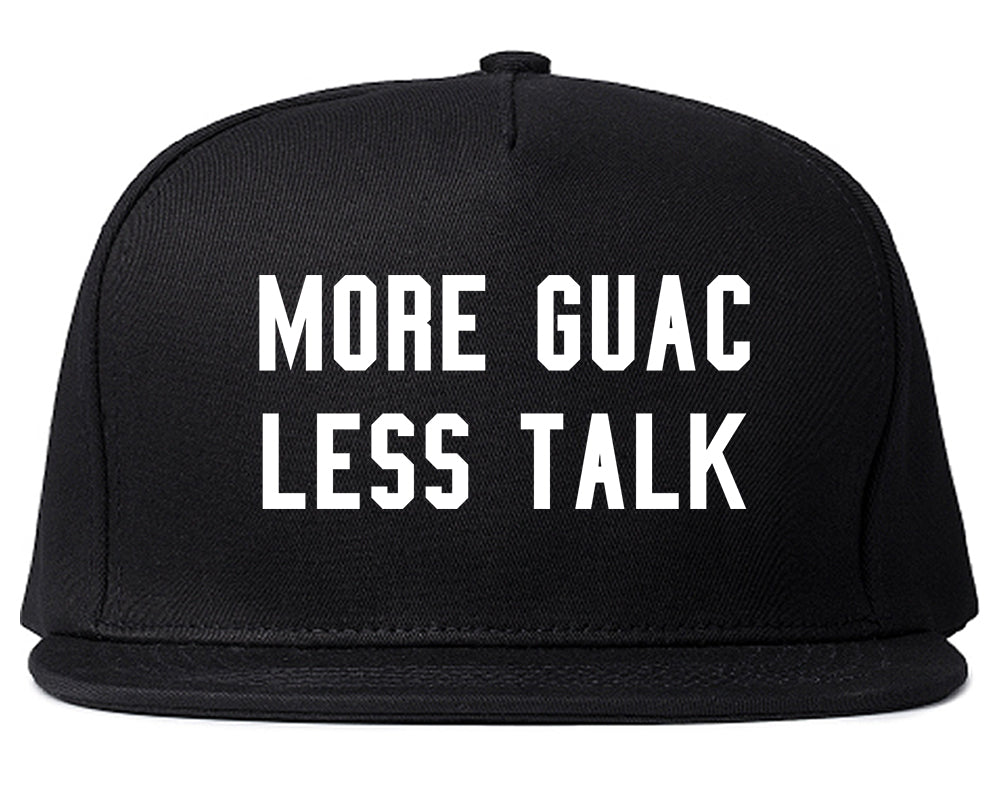 More Guac Less Talk Black Snapback Hat