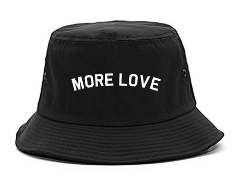 More Love Hippie Black Bucket Hat