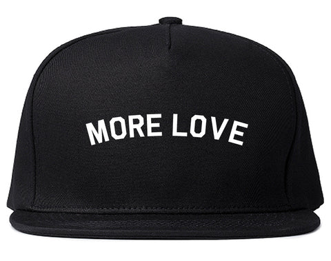 More Love Hippie Black Snapback Hat
