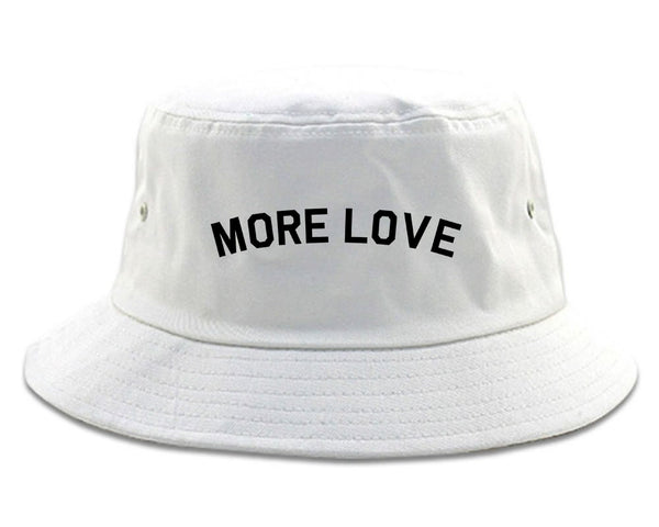 More Love Hippie White Bucket Hat