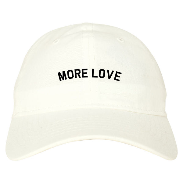 More Love Hippie White Dad Hat