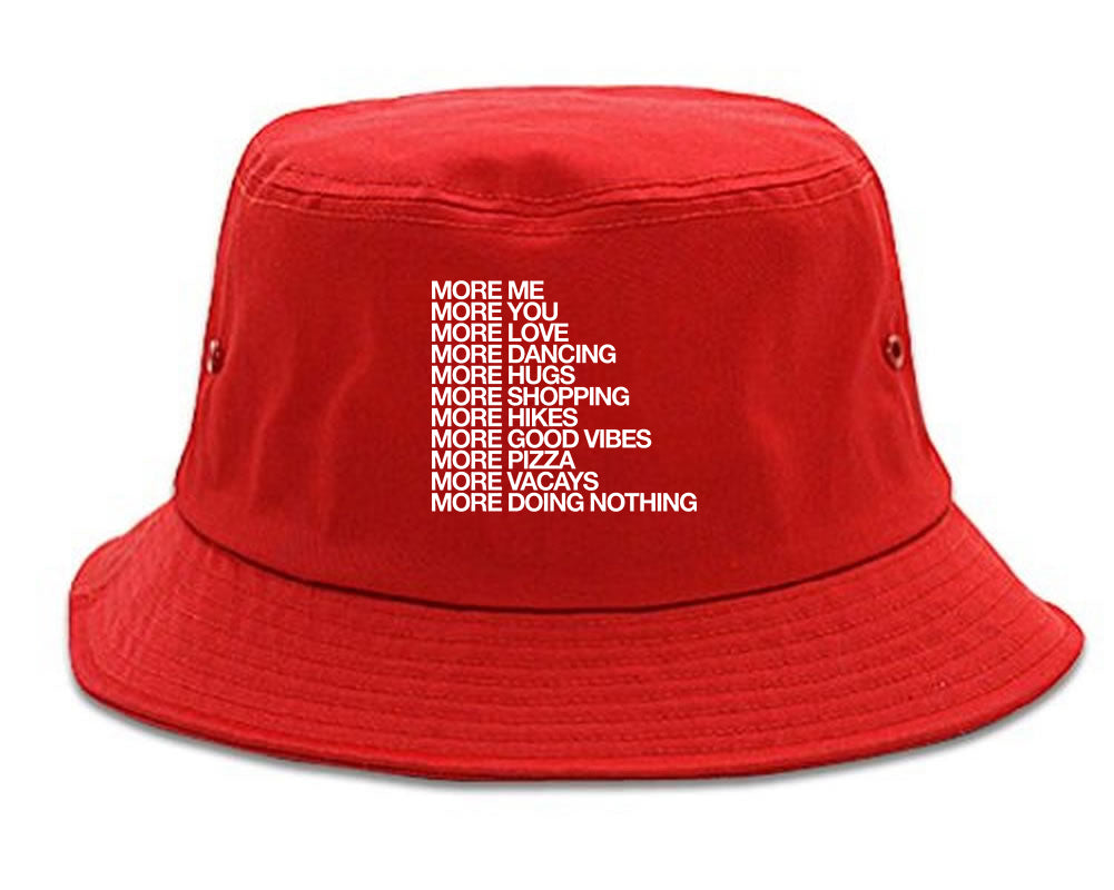 More Me More You Bucket Hat Red