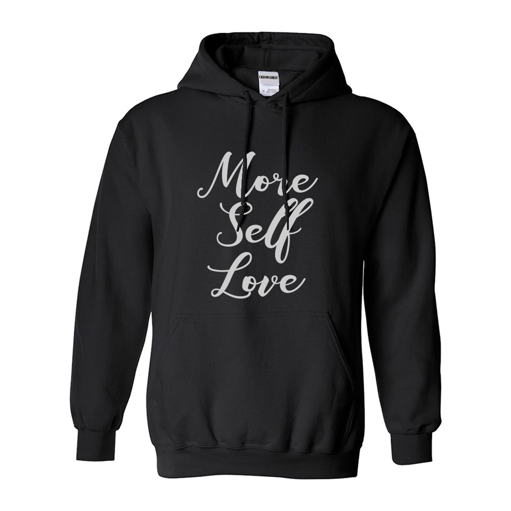 More Self Love Black Womens Pullover Hoodie