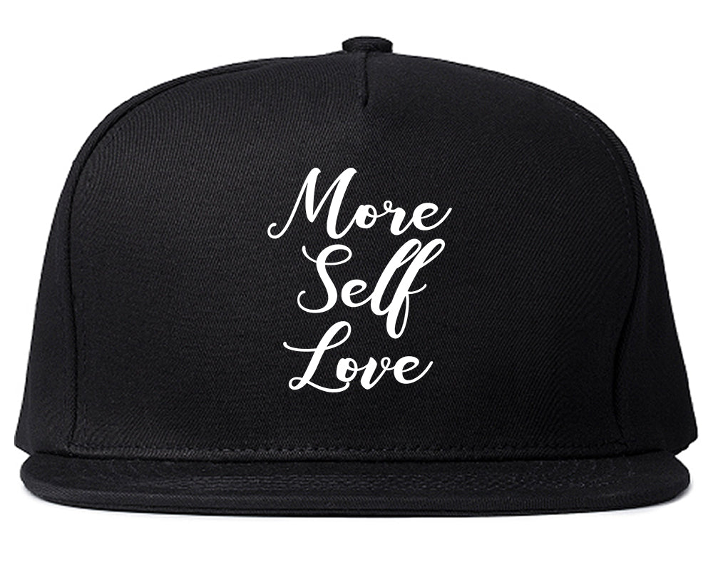 More Self Love Black Snapback Hat