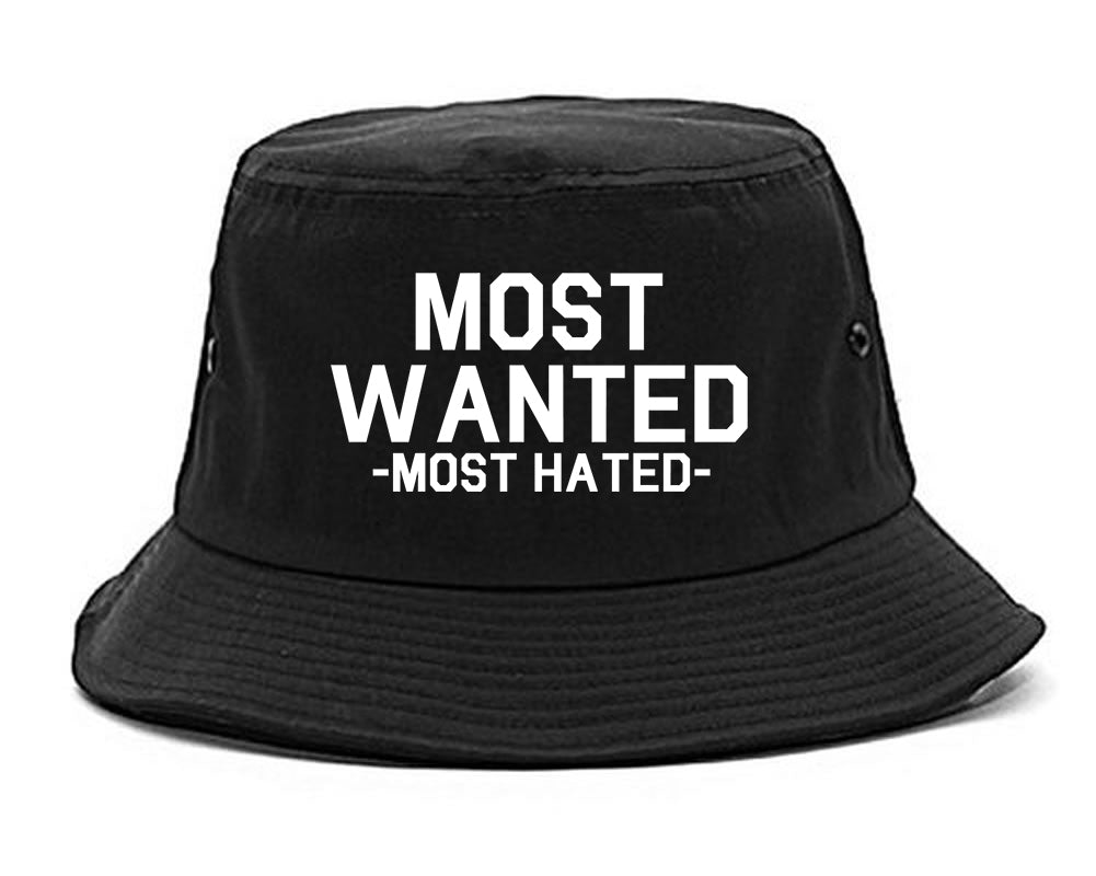 Most Wanted Most Hated black Bucket Hat