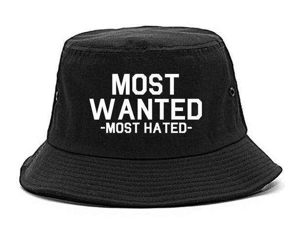Most Wanted Most Hated black Bucket Hat