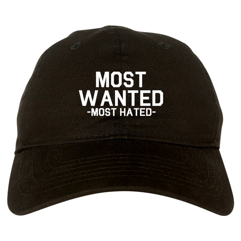 Most Wanted Most Hated black dad hat