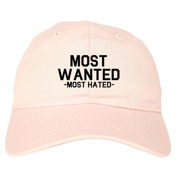 Most Wanted Most Hated pink dad hat