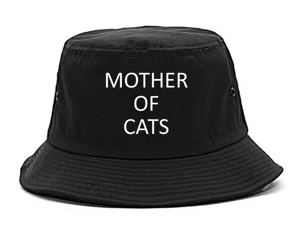 Mother Of Cats Cat Lover Black Bucket Hat