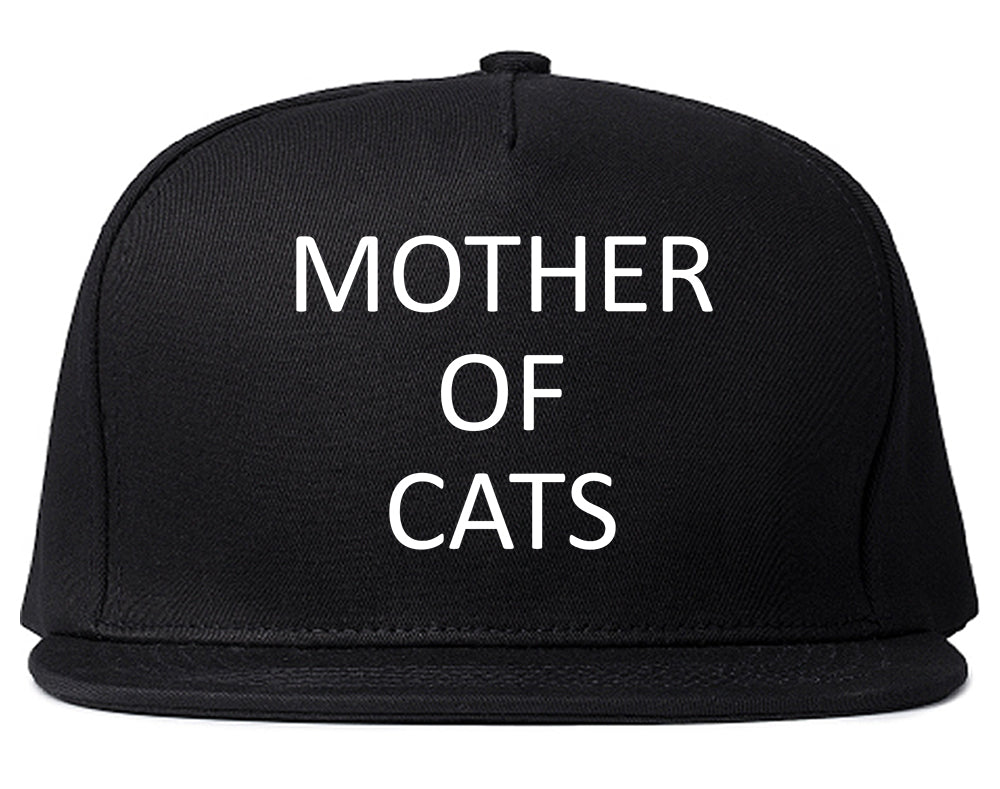 Mother Of Cats Cat Lover Black Snapback Hat