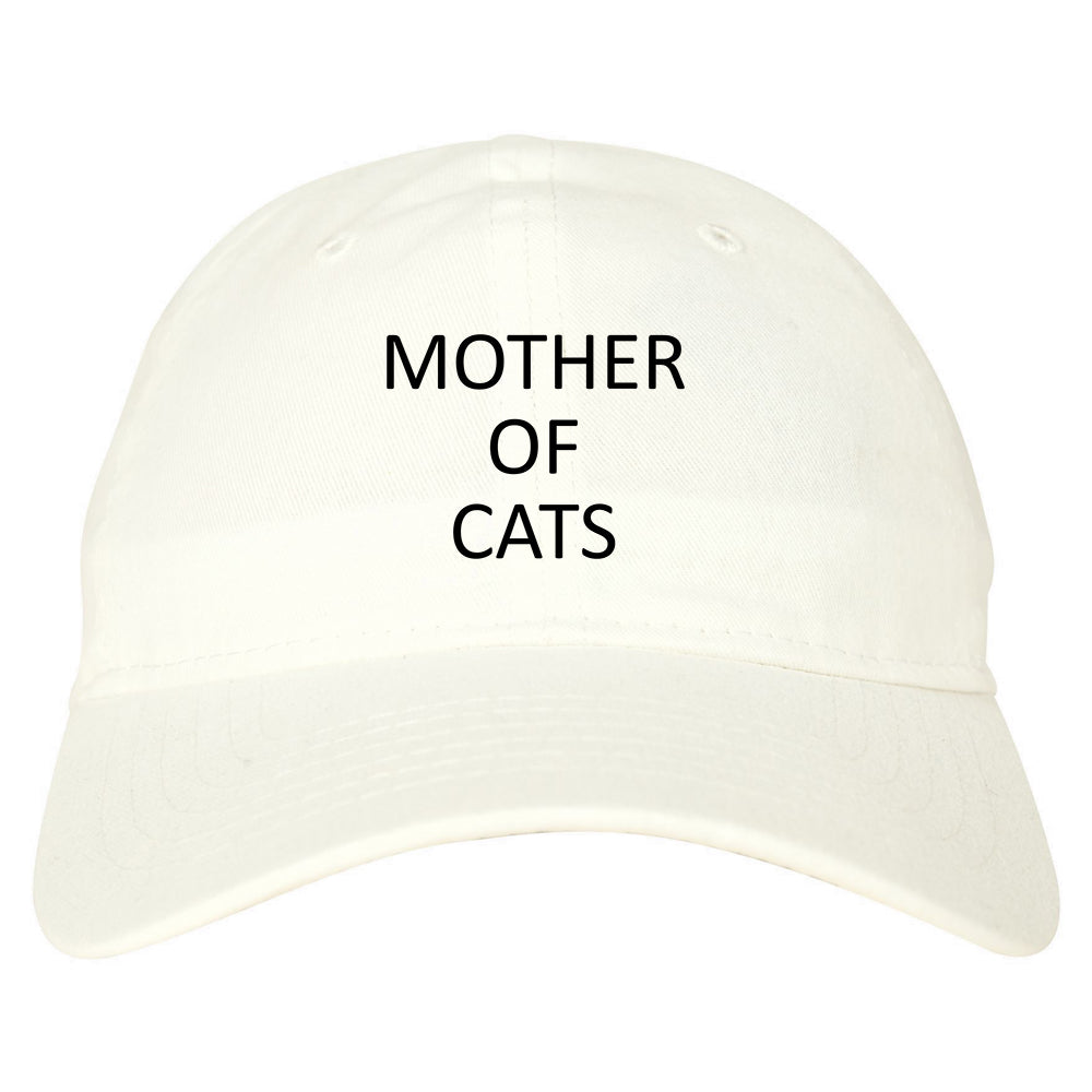 Mother Of Cats Cat Lover White Dad Hat