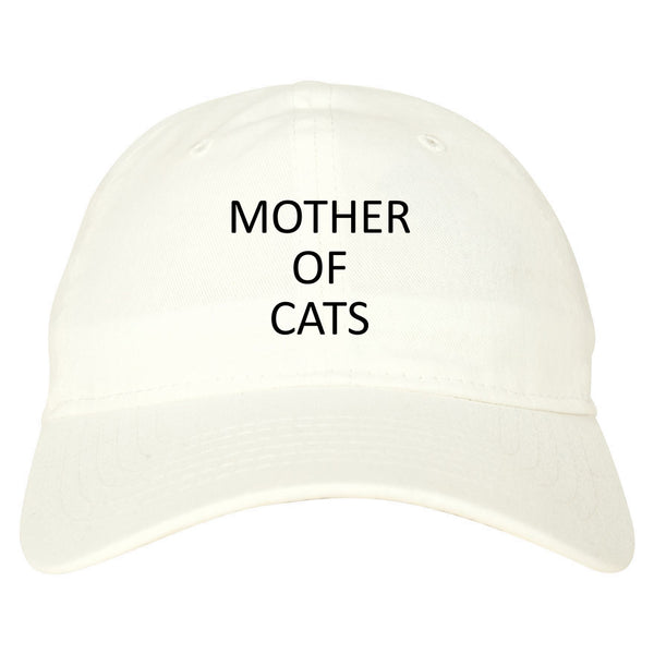 Mother Of Cats Cat Lover White Dad Hat
