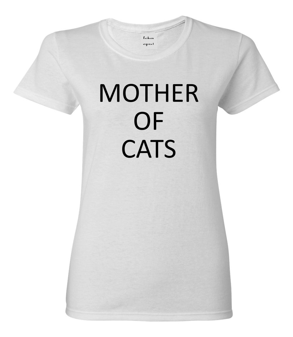 Mother Of Cats Cat Lover White T-Shirt