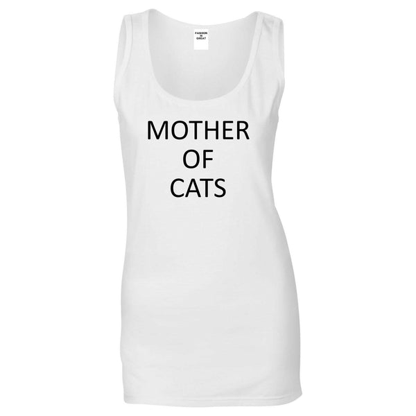 Mother Of Cats Cat Lover White Tank Top