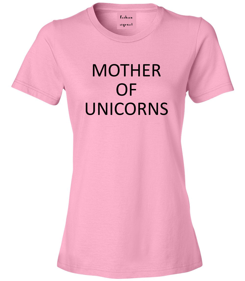 Mother Of Unicorns Pink T-Shirt