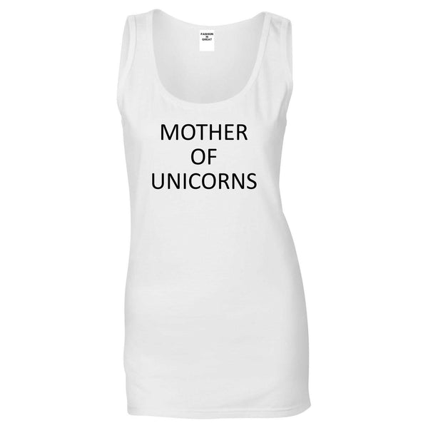 Mother Of Unicorns White Tank Top