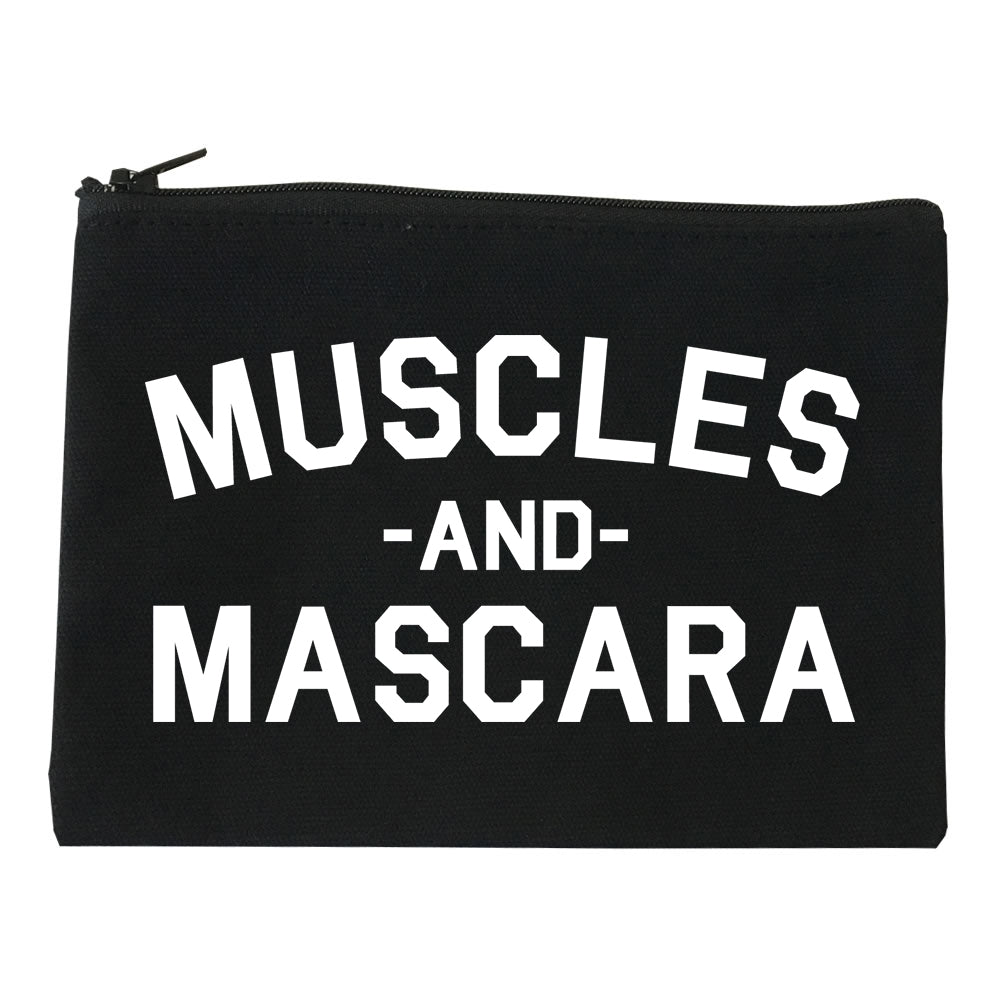 Muscles And Mascara Workout Gym Black Makeup Bag