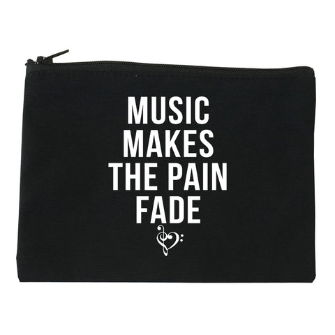 Music Makes The Pain Fade Makeup Bag Red