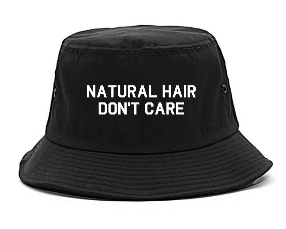 Natural Hair Dont Care Black Bucket Hat