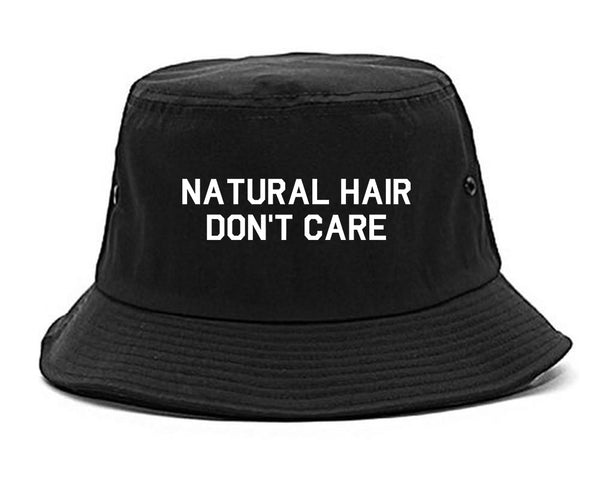 Natural Hair Dont Care Black Bucket Hat