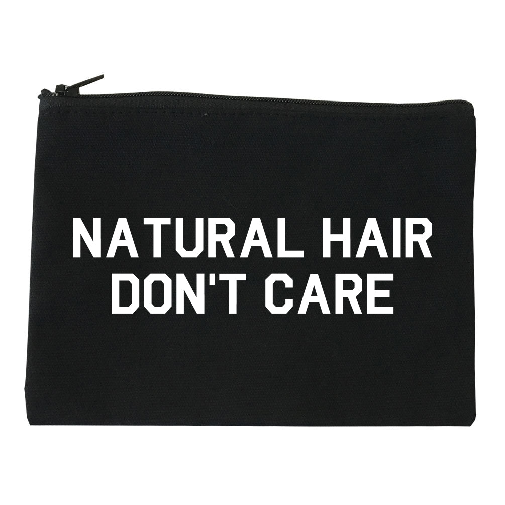 Natural Hair Dont Care Black Makeup Bag