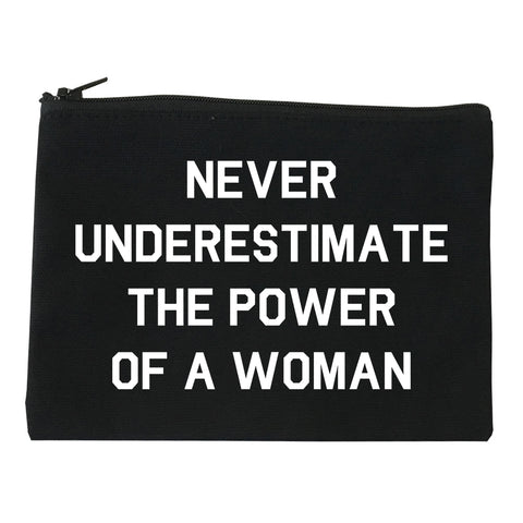 Never Underestimate The Power Of A Woman Makeup Bag Red