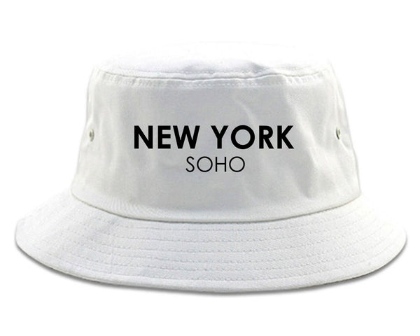 New York Soho Bucket Hat White