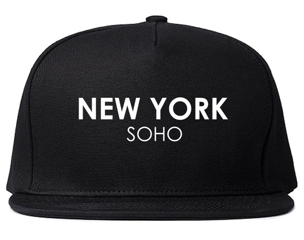 New York Soho Snapback Hat Black