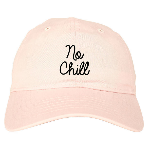 No Chill Funny Vibes Chest pink dad hat