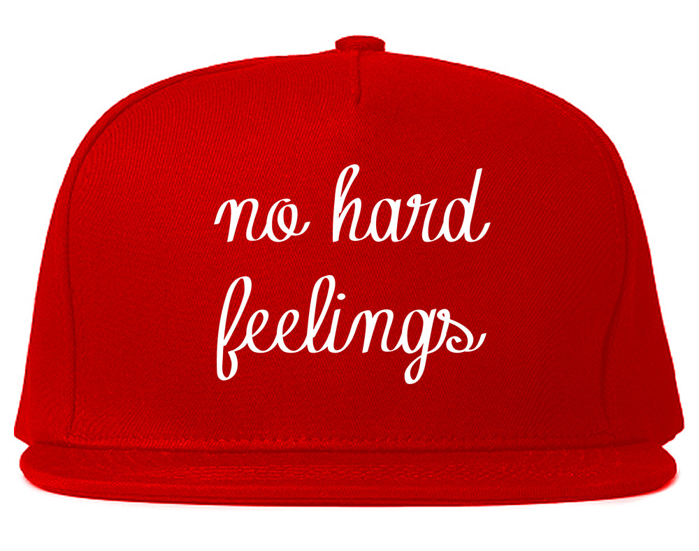 No Hard Feelings Chest Red Snapback Hat