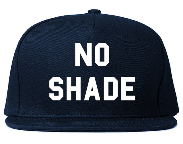 No Shade Funny Chest Blue Snapback Hat