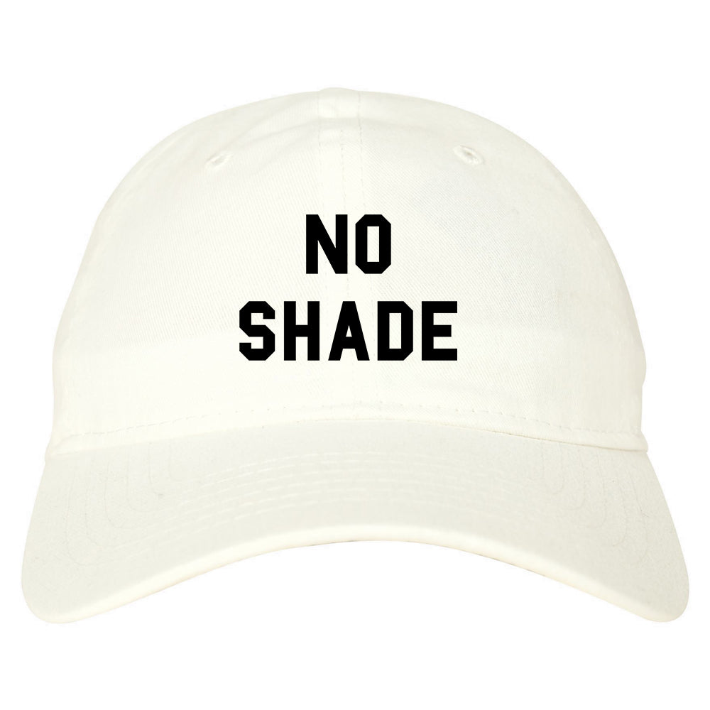 No Shade Funny Chest white dad hat