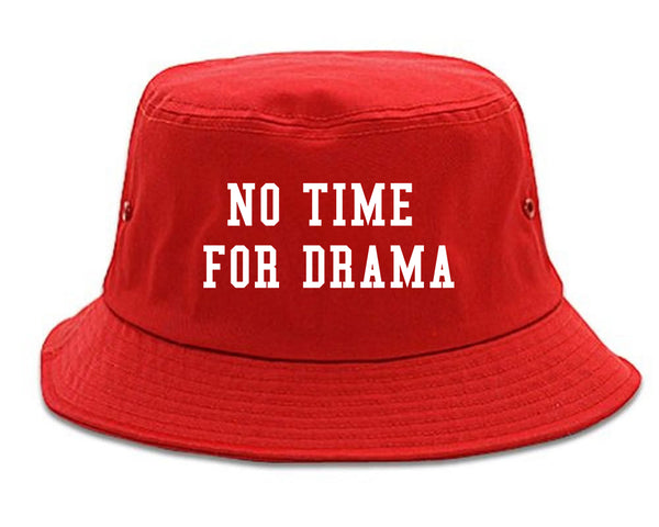 No Time For Drama Red Bucket Hat
