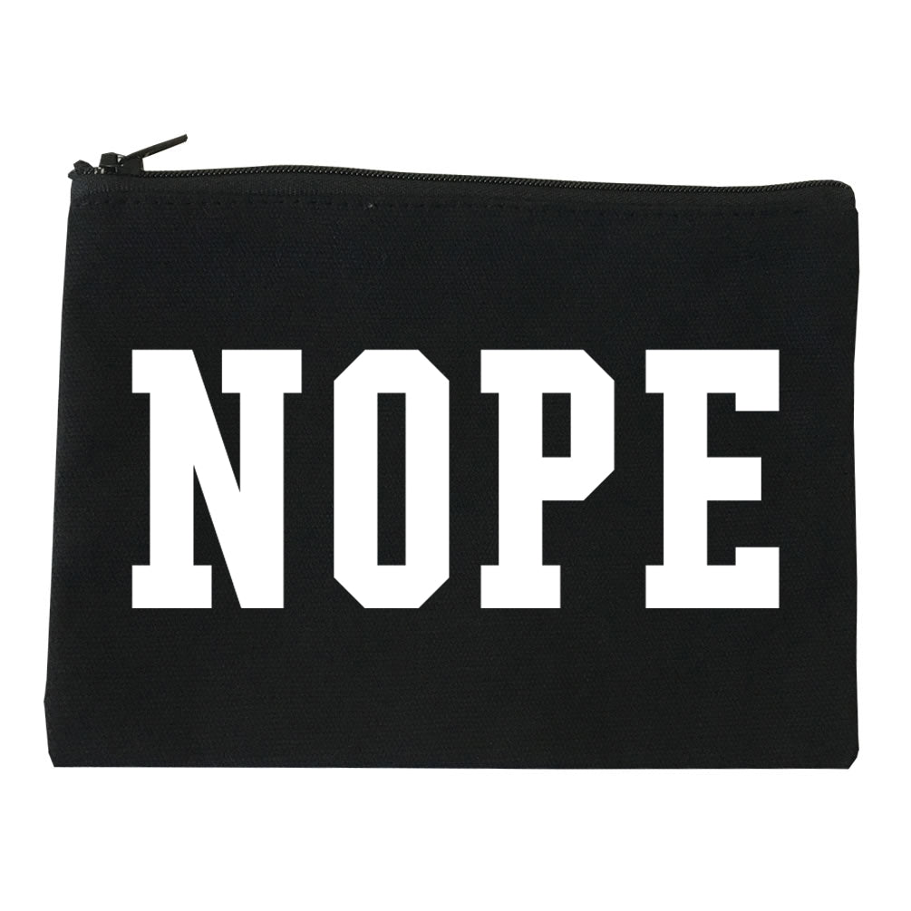 Nope College Font Makeup Bag Red