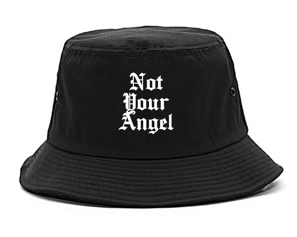 Not Your Angel Goth black Bucket Hat