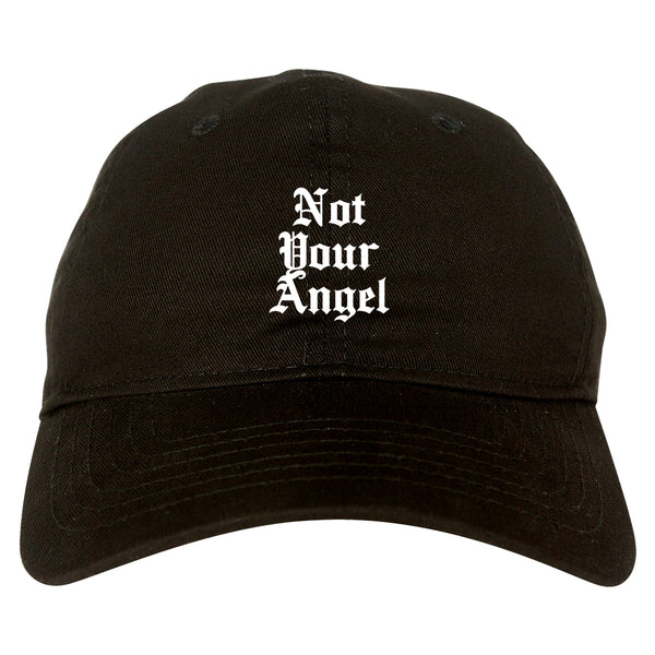 Not Your Angel Goth black dad hat