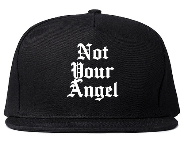 Not Your Angel Goth Black Snapback Hat