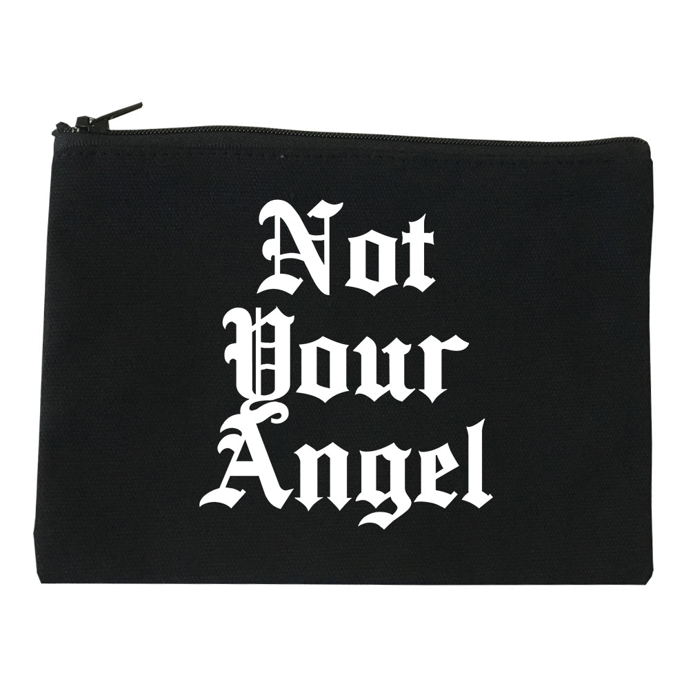 Not Your Angel Goth black Makeup Bag