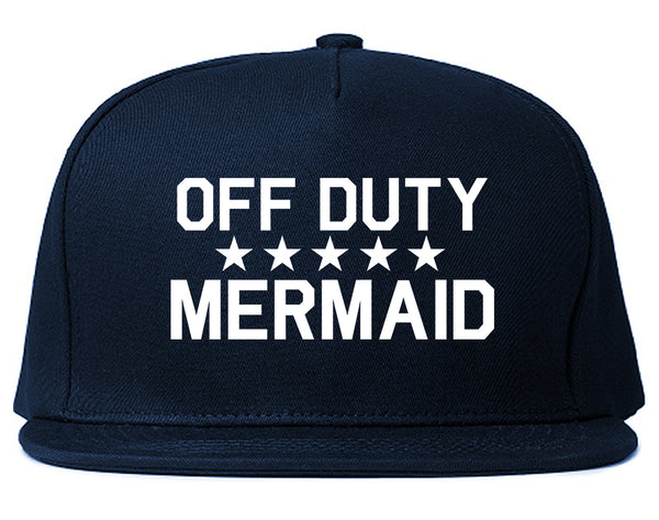 Off Duty Mermaid Blue Snapback Hat
