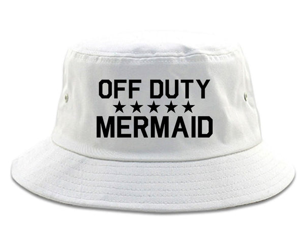 Off Duty Mermaid white Bucket Hat