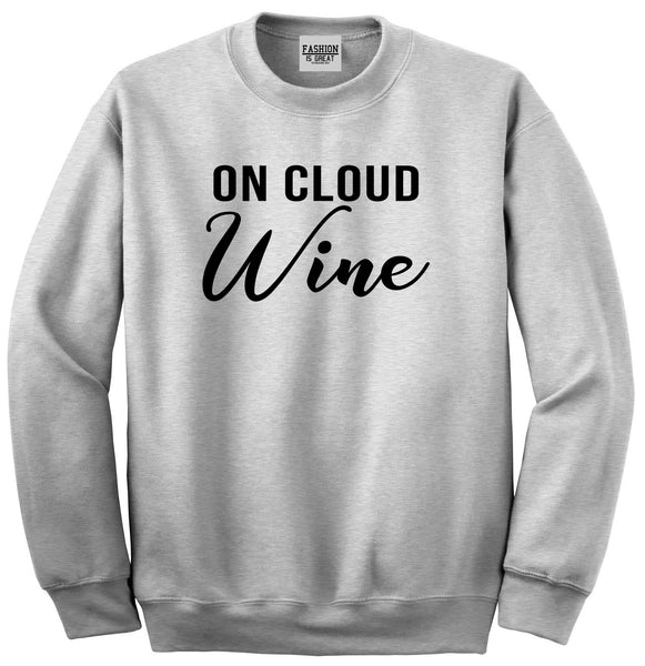 On Cloud Wine Nine Bachelorette Grey Crewneck Sweatshirt