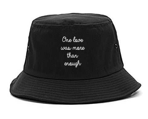 One Love Poem Vibes Chest black Bucket Hat